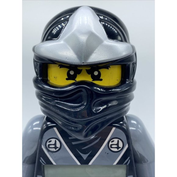 LEGO Cole Ninjago Ninja Alarm Clock  Minifigure Black Silver Works - Picture 3 of 7